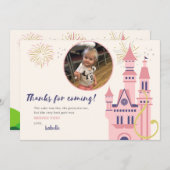 Rapunzel foto bedankje bedankkaart (Voorkant / Achterkant)