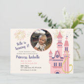 Rapunzel Foto Verjaardagsfeestuitnodiging Kaart (Staand voorkant)