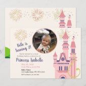 Rapunzel Foto Verjaardagsfeestuitnodiging Kaart (Voorkant / Achterkant)