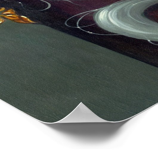 Rapunzel in Rococo-sprookje Kunst afdrukken Poster (Hoek)