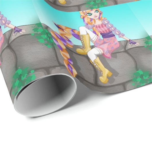 Rapunzel-items Cadeaupapier (Rol Hoek)