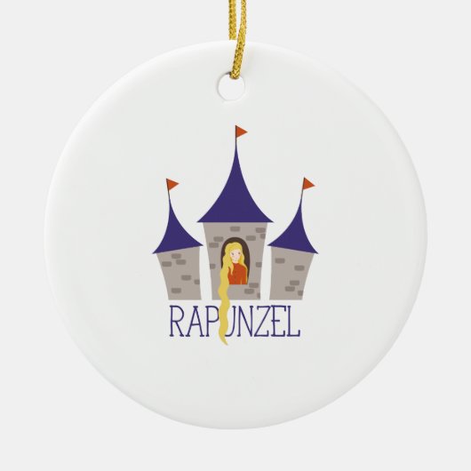 Rapunzel Keramisch Ornament (Voorkant)