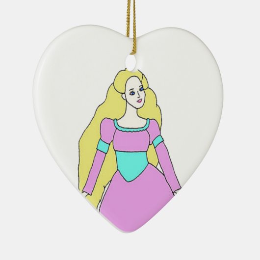 Rapunzel Keramisch Ornament (Rechts)