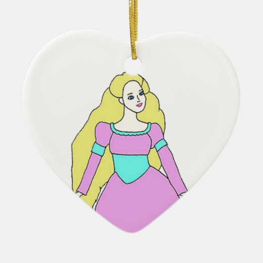Rapunzel Keramisch Ornament (Voorkant)