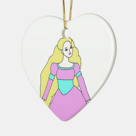 Rapunzel Keramisch Ornament (Links)