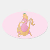 Rapunzel Ovale Sticker (Voorkant)