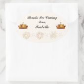 Rapunzel Party Dank u Sticker (Tas)