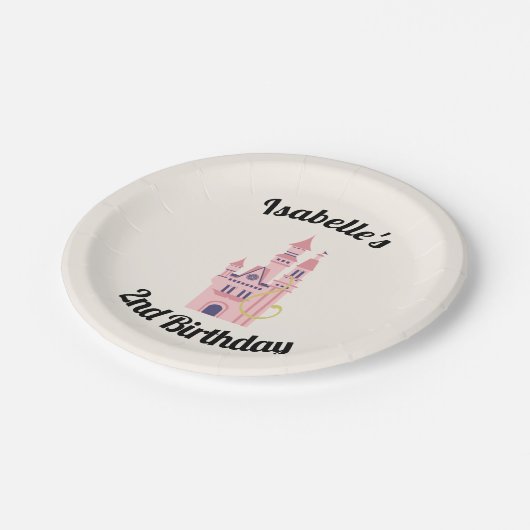 Rapunzel Party Gepersonaliseerde Borden Papieren Bordje (Gekanteld)