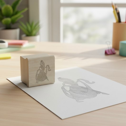 Rapunzel Rubber Stamp Rubberstempel