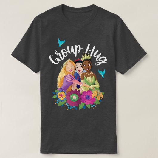 Rapunzel, Sneeuwwit, Tiana Group Hug T-shirt (Design voorkant)