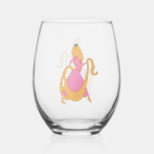 Rapunzel Stemless Wine Glass Wijnglas Zonder Voet (Achterkant)