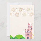 Rapunzel uitnodiging voor verjaardagsfeestje (Achterkant)