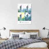 Rapunzel van 's morgens tot 's nachts canvas afdruk (Insitu (Slaapkamer))