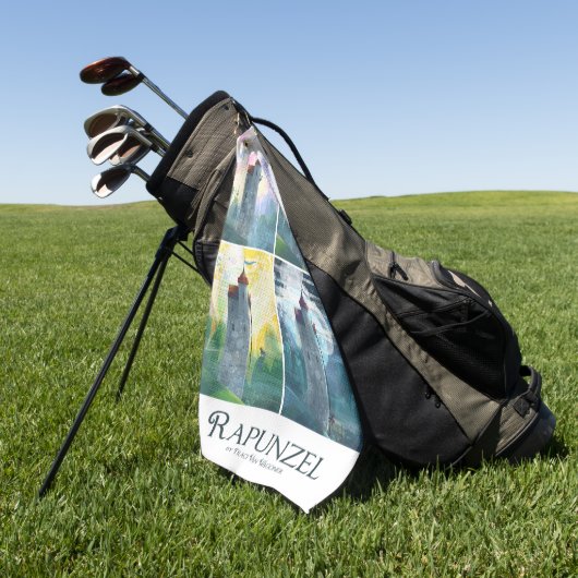 Rapunzel van 's morgens tot 's nachts golfhanddoek (Groen)