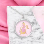 Rapunzel verzilverd Ketting<br><div class="desc">🖤</div>