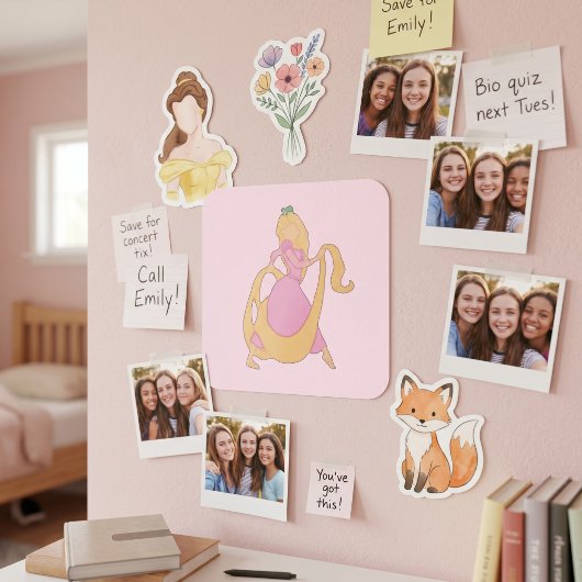 Rapunzel Vierkante Sticker