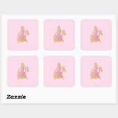 Rapunzel Vierkante Sticker (Vel)