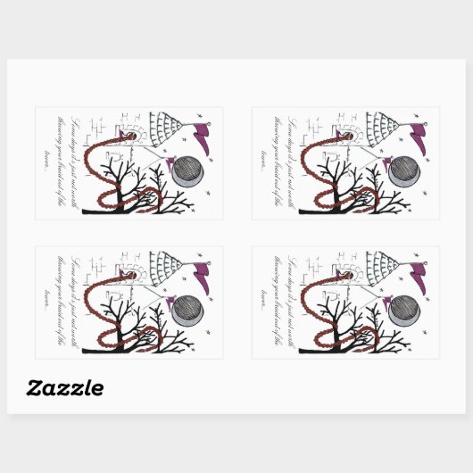 Rapunzel's zeer slechte haar dag sticker (Vel)