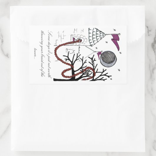 Rapunzel's zeer slechte haar dag sticker (Tas)