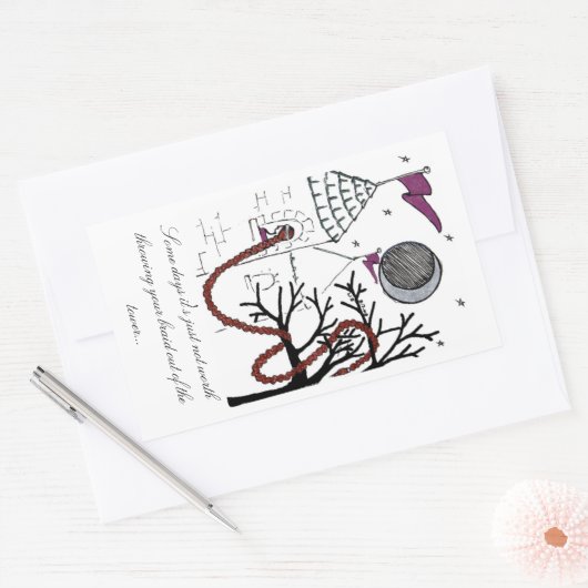 Rapunzel's zeer slechte haar dag sticker (Envelop)