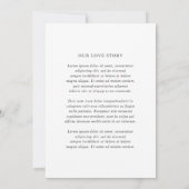 Raquel Classic Elegant Huwelijk Kaart (Achterkant)