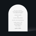 Raquel Classic Elegant Huwelijk Kaart<br><div class="desc">Elegante huwelijksuitnodiging met een eenvoudig en klassiek ontwerp met traditionele serif en elegante scriptlettertypen.</div>