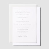 Raquel Classic Elegant Huwelijk Vellum Uitnodigingen (Offset)