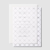 Raquel Classic Elegant Wedding Save the Date Vellum Uitnodigingen (Offset (Uitnodiging))