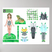 Raquel en Frida Paper Doll Set - Speel of Display Poster (Voorkant)