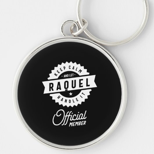 Raquel - Gepersonaliseerde naam Birthday Gift Sleutelhanger (Voorkant)