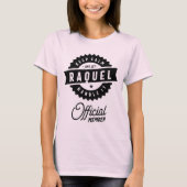 Raquel - Gepersonaliseerde naam Birthday Gift T-shirt (Voorkant)