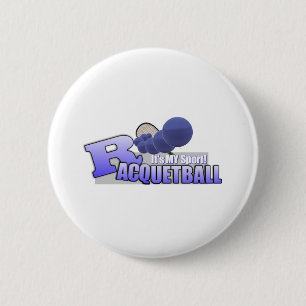 Raquetball mijn sport! ronde button 5,7 cm