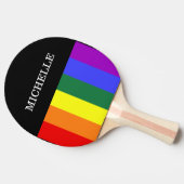 Raquete de Ping-Pong Orgulho Gay Rainbow Tafeltennisbatje (Zijkant)