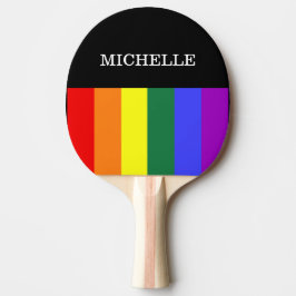 Raquete de Ping-Pong Orgulho Gay Rainbow Tafeltennisbatje