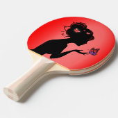Raquette De Ping Pong Tafeltennisbatje (Voorkant Gekanteld)