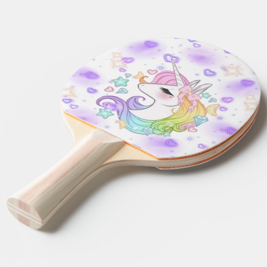 Raquette de ping-pong tafeltennisbatje (Voorkant Gekanteld)