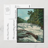 Raquette-Herfsten, Adirondack Mountains, zeldzaam Briefkaart (Voorkant / Achterkant)