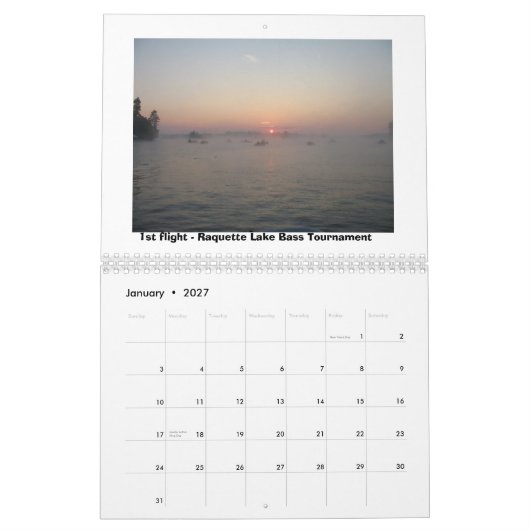 Raquette Lake Calendar 2012 Kalender (Jan 2027)