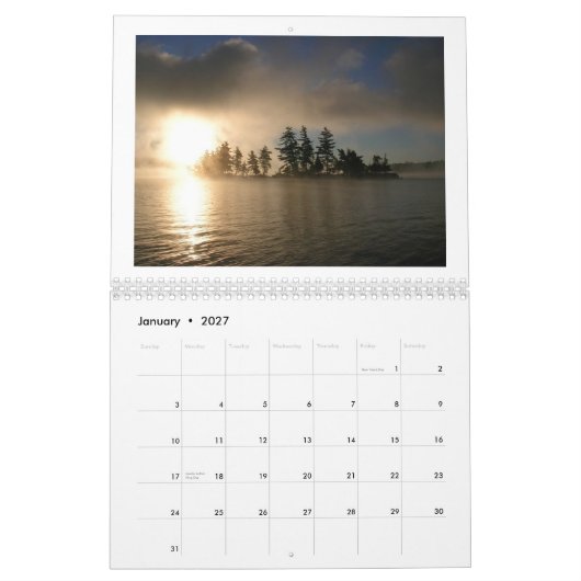 Raquette Lake Calendar 2013 Kalender (Jan 2027)