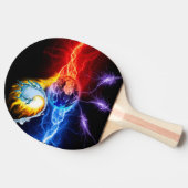 raquette planète feu et eau tafeltennisbatje (Zijkant)