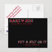 RARE16 Briefkaart kilt (Voorkant / Achterkant)