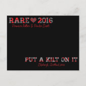 RARE16 Briefkaart kilt (Voorkant)