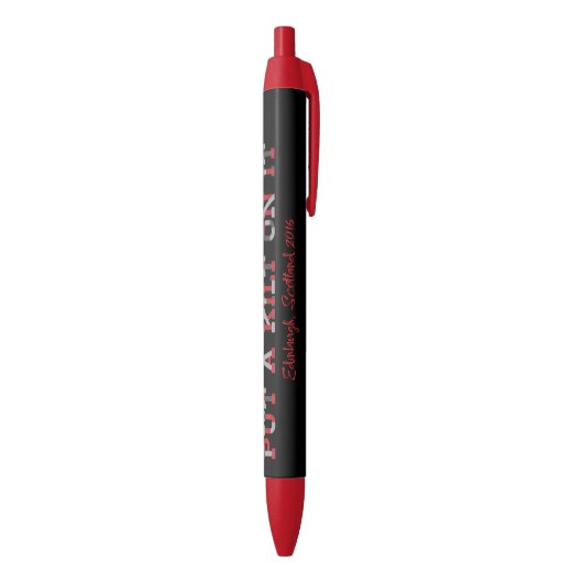 RARE16-penkilt Zwarte Inkt Pen (Achterkant (Verticaal))