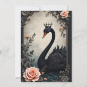 Rare as a black swan, timeless as true love.  kaart (Achterkant)