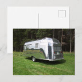  Rare AS Flying Cloud 1957 Travel Trailer Feestdagenkaart (Voorkant / Achterkant)