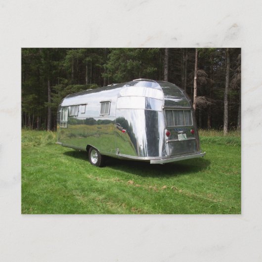  Rare AS Flying Cloud 1957 Travel Trailer Feestdagenkaart (Voorkant)