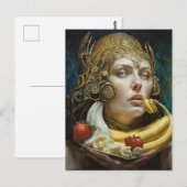 Rare Banaan Split Sundae Goddess Briefkaart (Voorkant / Achterkant)