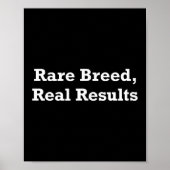 Rare Breed, Real Results Poster (Voorkant)