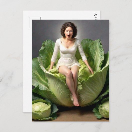 Rare Cabbage Lady Briefkaart (Voorkant / Achterkant)
