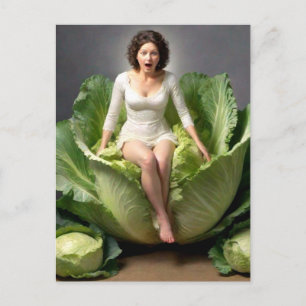 Rare Cabbage Lady Briefkaart